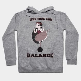 Old Cartoon Style pin up Ballerina Hoodie